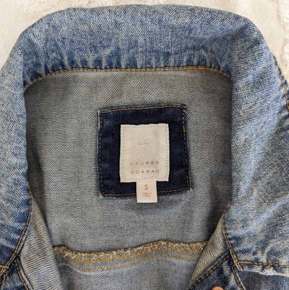 LC Lauren Conrad Blue Jean Jacket - Picture 3 of 6